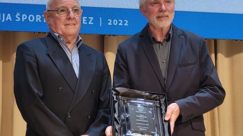 Slika: Olimpijski komite Slovenije odlikoval Danilota Prušnika