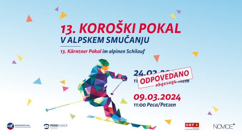 Slika: 13. Koroški pokal zaradi slabe vremenske napovedi preložen na soboto, 23.03.2024