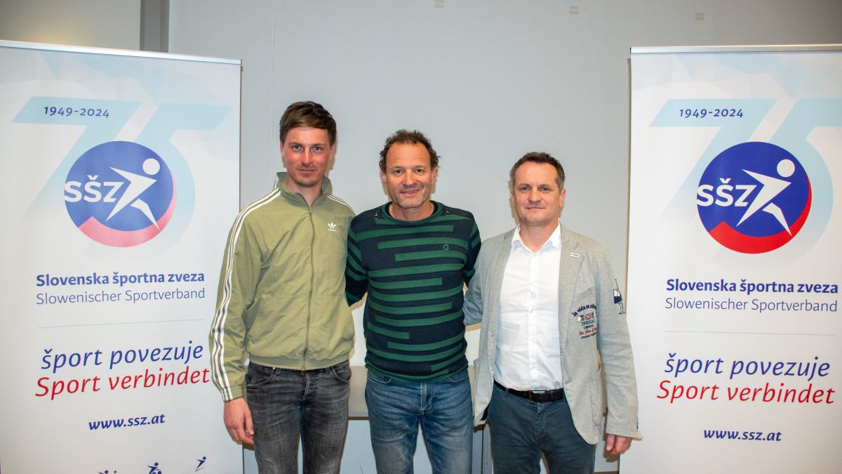 Slika: Novi odborniki SŠZ
Od leve: Janez Müller, Peter Wrolich, Vladimir Nachbar
